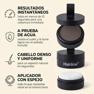 Hairline™- Cubre Calvas y Canas Instantáneo