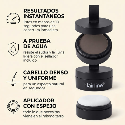 Hairline™- Cubre Calvas y Canas Instantáneo