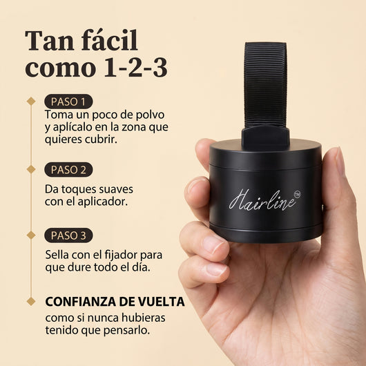 Hairline™- Cubre Calvas y Canas Instantáneo