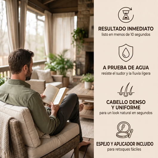 Hairline™- Cubre Calvas y Canas Instantáneo